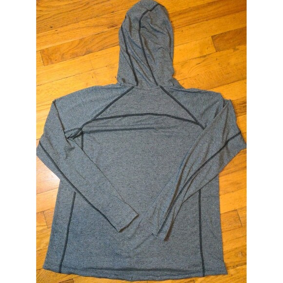 UNDER ARMOUR THREADBORNE LOOSE HEATGEAR WOMENS LS HEATHER GREY HOODED PULLOVER L - Picture 5 of 6